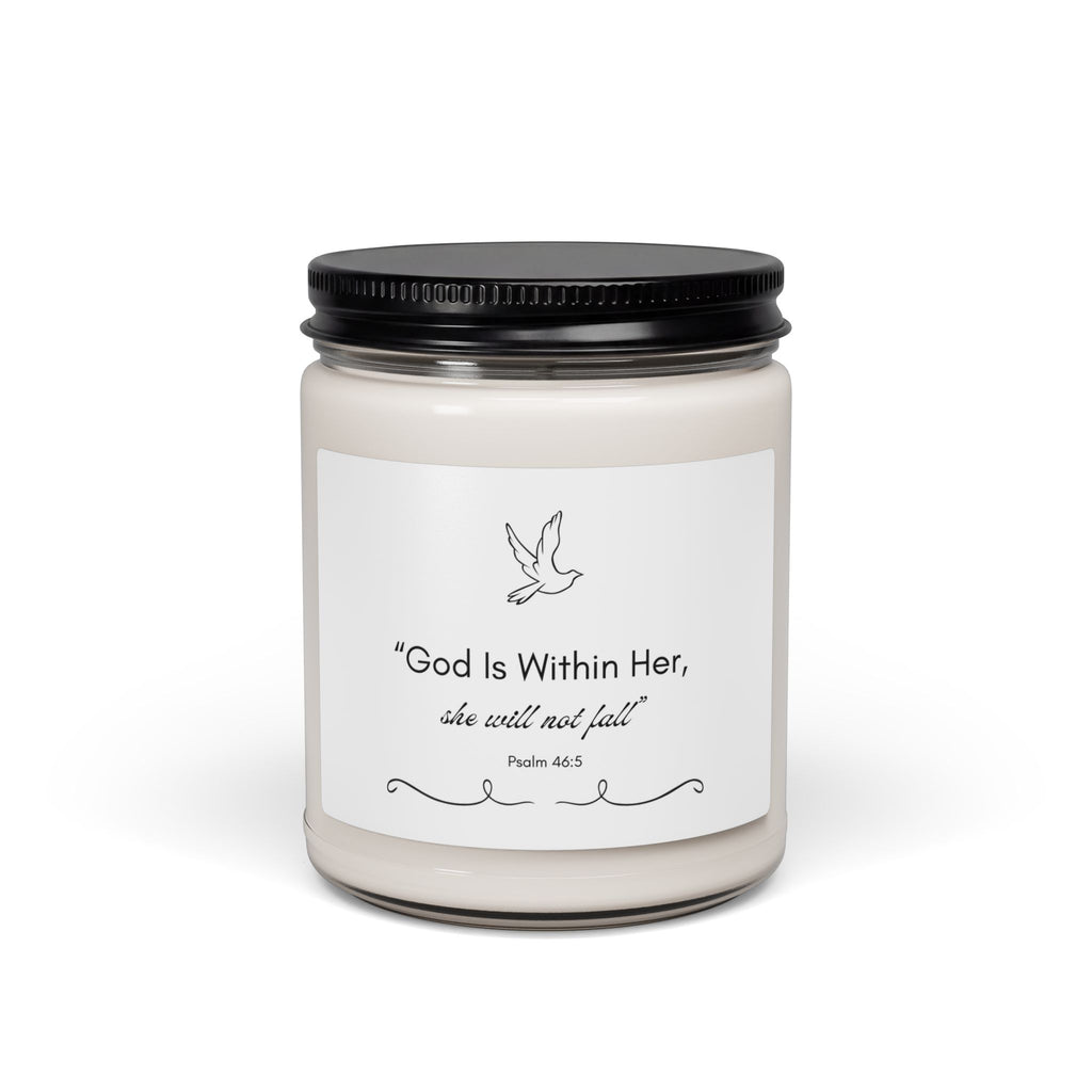 "God Is Within Her" Psalm 46:5 Candle