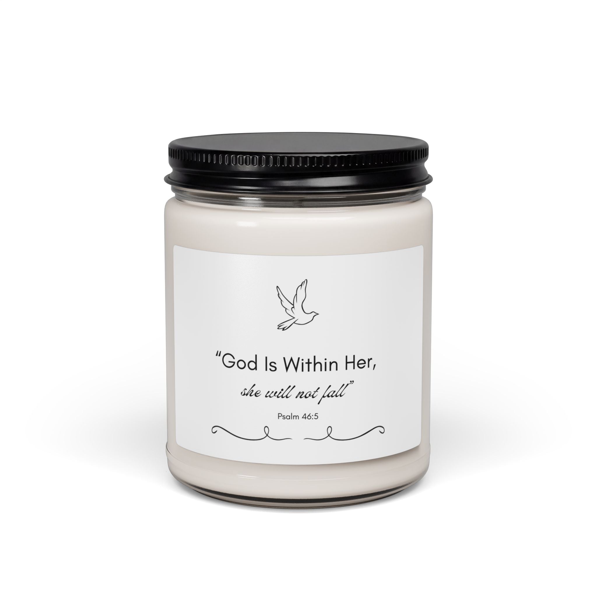 "God Is Within Her" Psalm 46:5 Candle