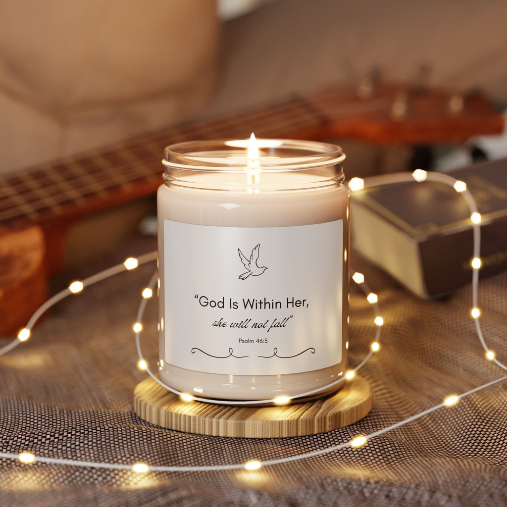"God Is Within Her" Psalm 46:5 Candle