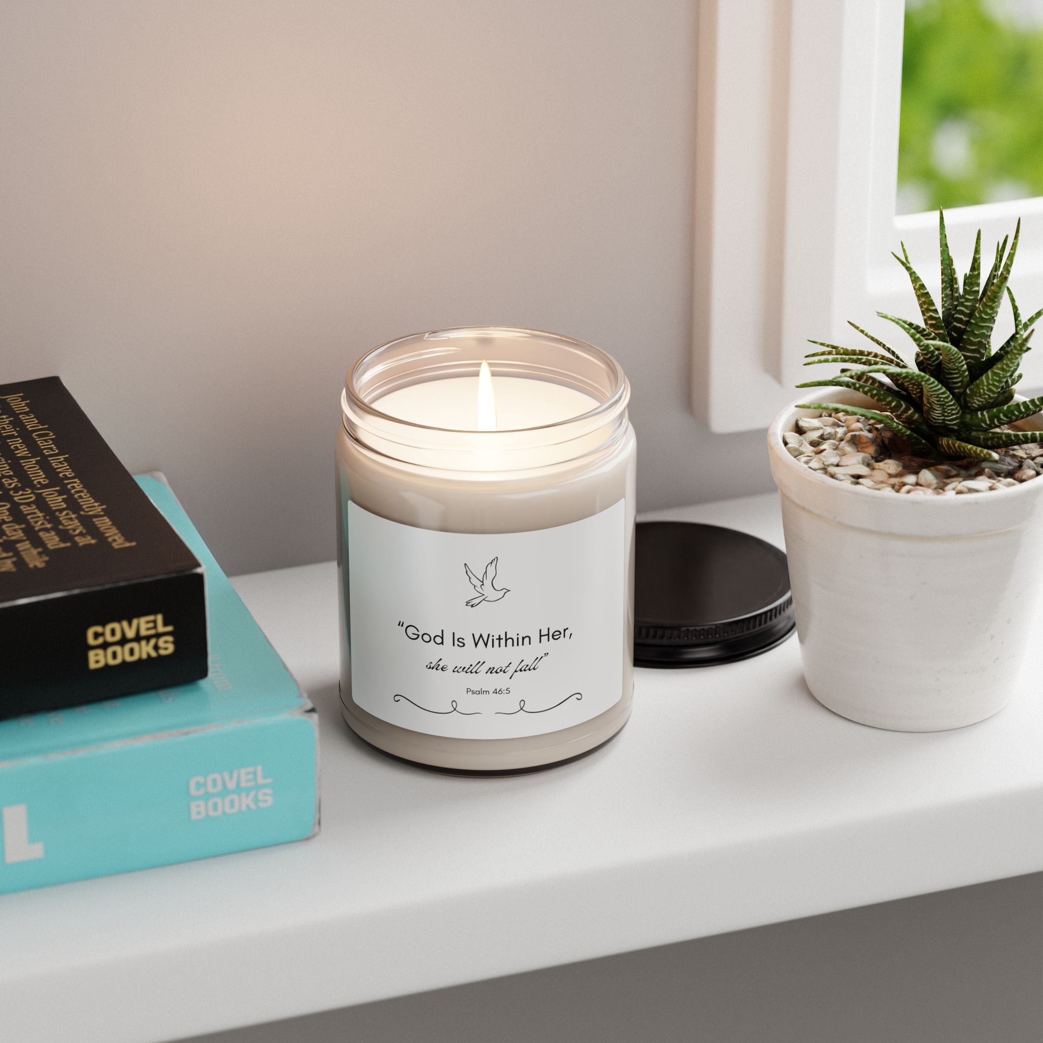 "God Is Within Her" Psalm 46:5 Candle